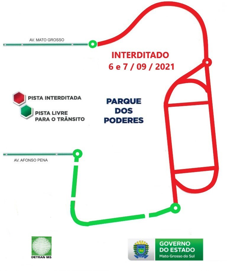 Parque dos Poderes interditado