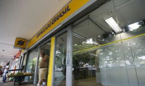 Fachada de Agência do Banco do Brasil.