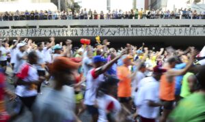 92ª Corrida Internacional de São Silvestre, na Avenida Paulista, região central.