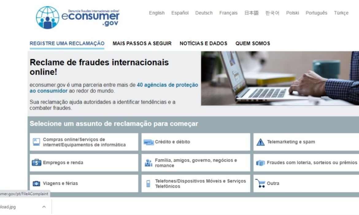 site plataforma denuncia internacional econsumer