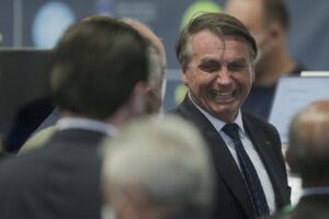 *ARQUIVO* SOROCABA, SP - 25.06.2021 - O presidente Jair Bolsonaro durante inauguração do Centro de Excelência em Tecnologia 4.0 no Parque Tecnológico de Sorocaba (PTS).