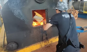 Droga incinerada em MS