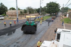 recapeamento asfalto jardim universitario obra manutencao rua avenida via