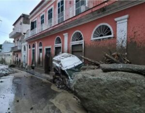 deslizamento de terra ilha itália