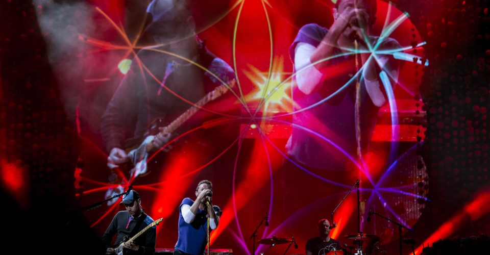 **ARQUIVO** SAO PAULO - SP - 07-11-2017: A banda inglesa Coldplay durante apresentação no Allianz Parque.