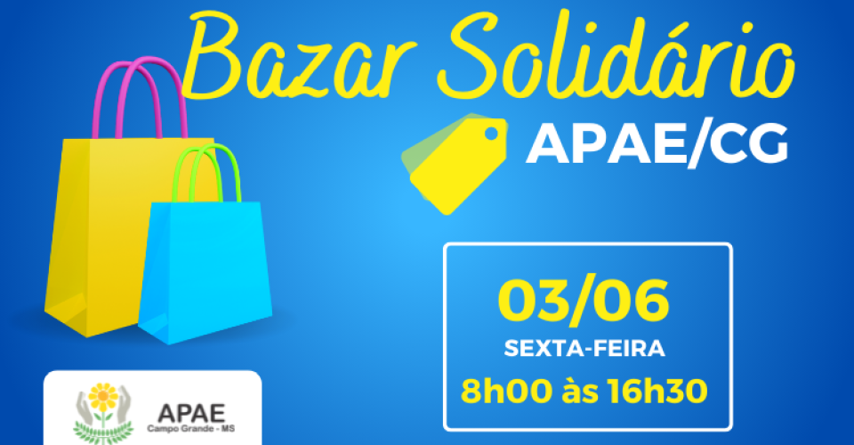 Bazar acontece no proximo dia 3 de junho (Foto: Divulgação)