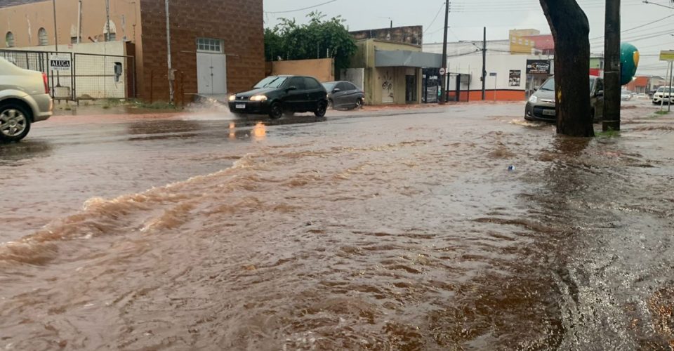 alagamento tempo clima chuva pancada previsao campo grande ms