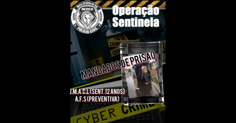 Dois são presos durante Operação Sentinela
Foto: reprodução PCMS