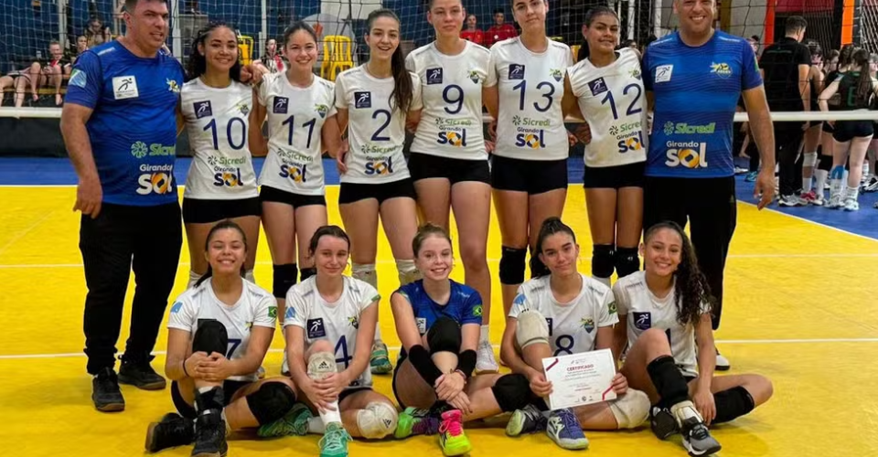 Campo Grande Vôlei, bronze no Brasileiro Interclubes de Vôlei Sub-16 — Foto: Divulgação