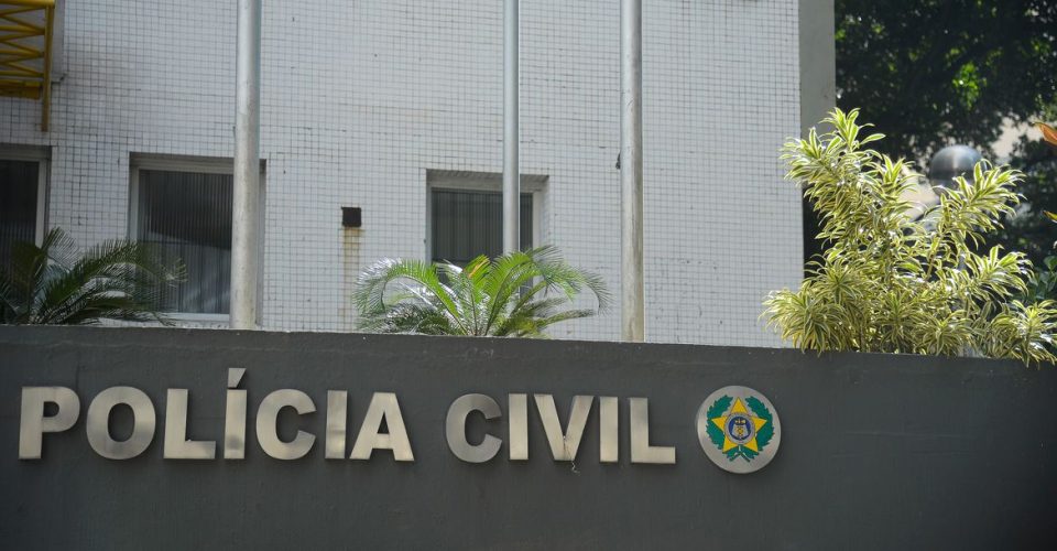 Fachada da Secretaria de Estado da Polícia Civil, no centro do Rio de Janeiro