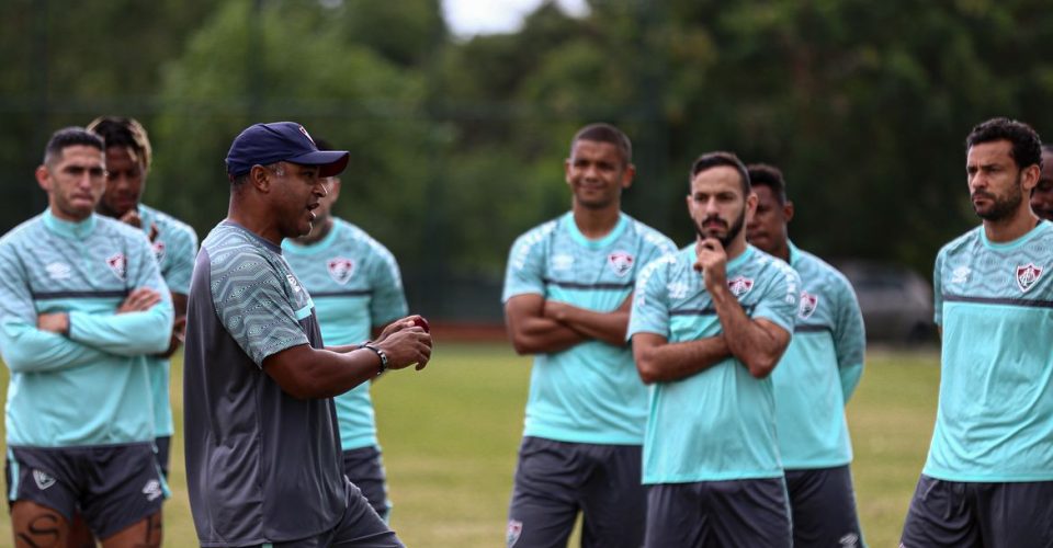 Rio de Janeiro - 24/05/2021 - CT Carlos Castilho.
Fluminense treina esta manhã no CT Carlos Castilho.
FOTO: LUCAS MERÇON / FLUMINENSE F.C.
.
IMPORTANTE: Imagem destinada a uso institucional e divulgação, seu
uso comercial está vetado incondicionalmente por seu autor e o
Fluminense Football Club.É obrigatório mencionar o nome do autor ou
usar a imagem.
.
IMPORTANT: Image intended for institutional use and distribution.
Commercial use is prohibited unconditionally by its author and
Fluminense Football Club. It is mandatory to mention the name of the
author or use the image.
.
IMPORTANTE: Imágen para uso solamente institucional y distribuición. El
uso comercial es prohibido por su autor y por el Fluminense FootballClub. 
És mandatório mencionar el nombre del autor ao usar el imágen.