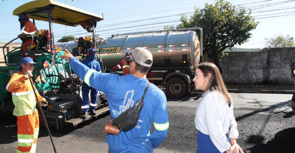 Adriane Lopes vistoria obras - Foto: Denilson Secreta